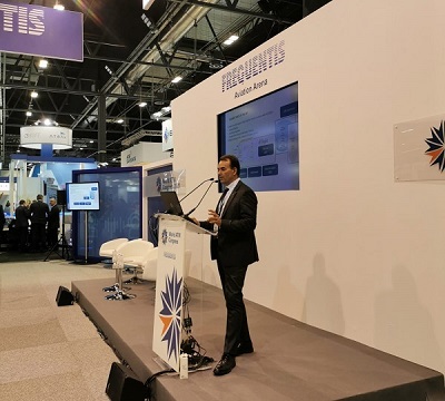 Cristiano Baldoni, responsabile Business System Integration di D-Flight durante la presentazione del Manifesto per lo Spazio aereo dei droni