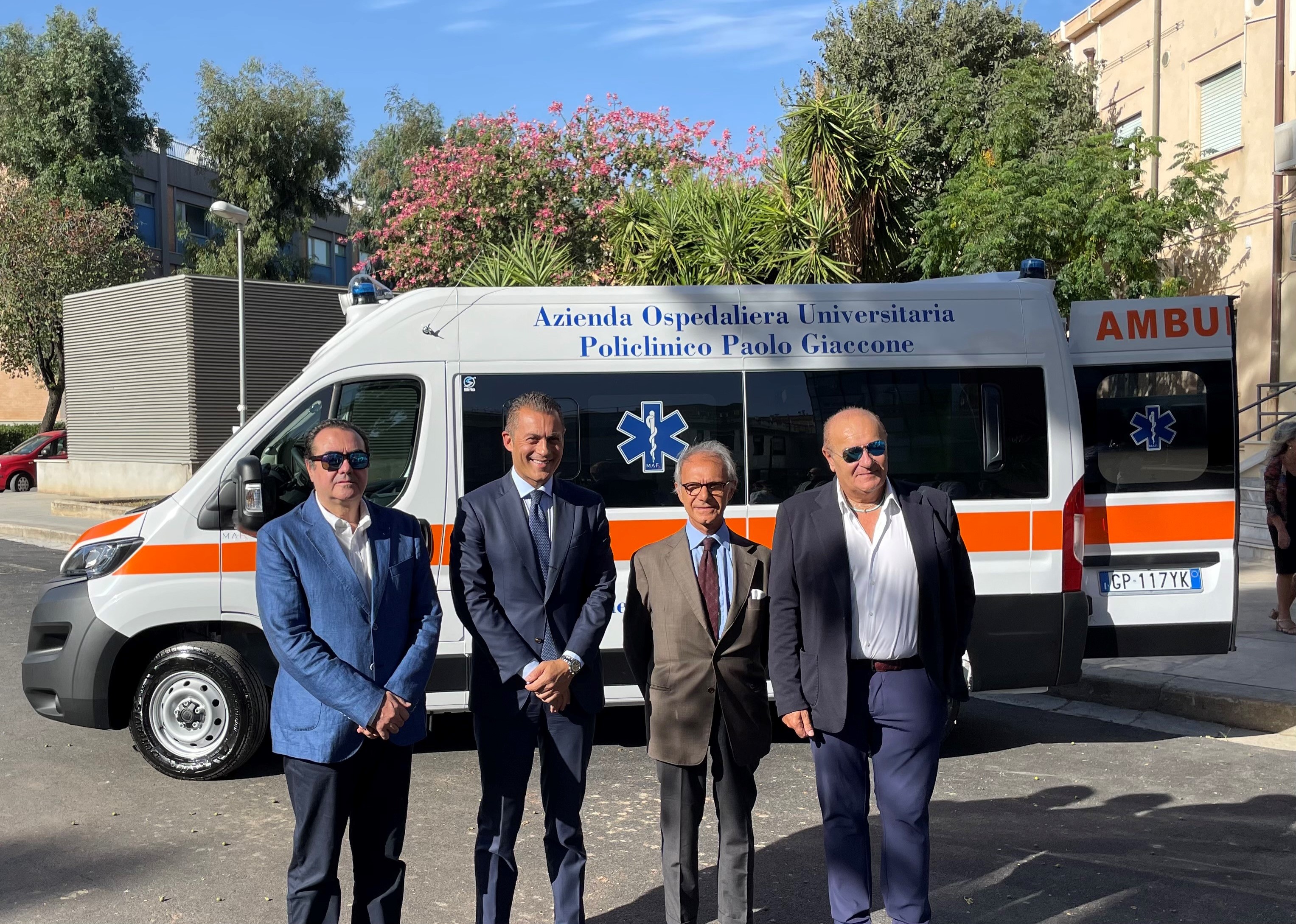 ENAV SpA dona un’ambulanza al Policlinico Giaccone di Palermo